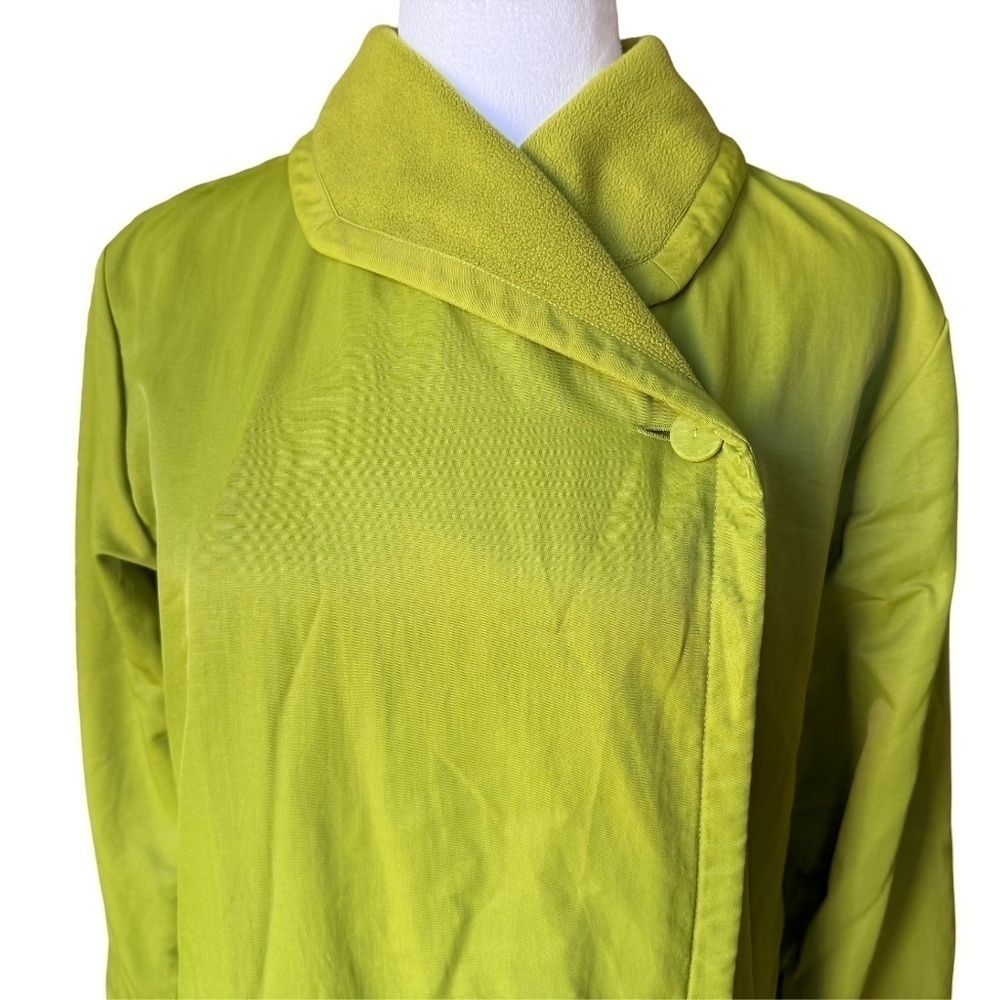 Eileen Fisher Chartreuse Green Lightweight One Button Jacket Size XS - Picture 2 of 13